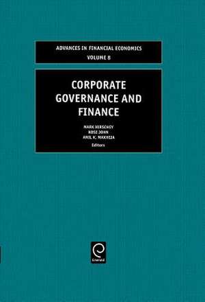 Corporate Governance and Finance de Mark Hirschey