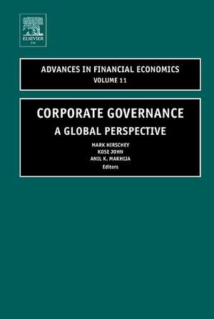 Corporate Governance – A Global Perspective de Mark Hirschey