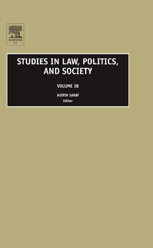 Studies in Law, Politics, and Society de Austin Sarat