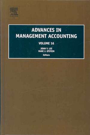 Advances in Management Accounting de John Y. Lee