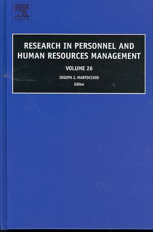 Research in Personnel and Human Resources Management de Joseph J. Martocchio