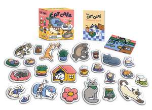 Cat Cafe Magnet Set: Meow! de Alasdair Stuart