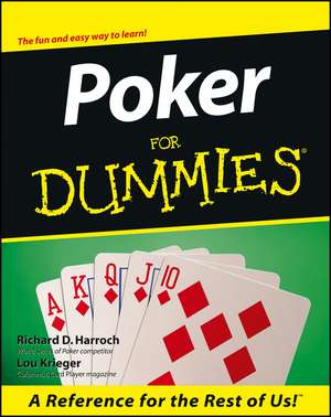 Poker For Dummies de RD Harroch