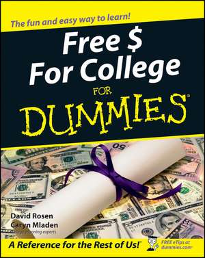 Free $ for College for Dummies de D Rosen