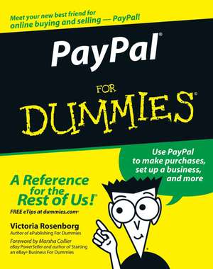 PayPal For Dummies de V Rosenborg