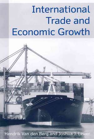 International Trade and Economic Growth de Hendrik Van Den Berg