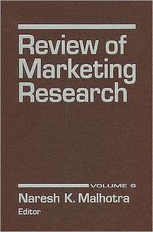 Review of Marketing Research de Naresh K. Malhotra