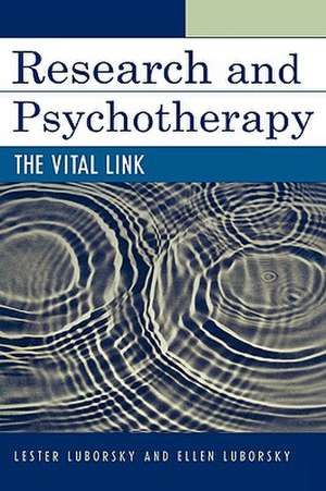 Research and Psychotherapy de Lester Luborsky