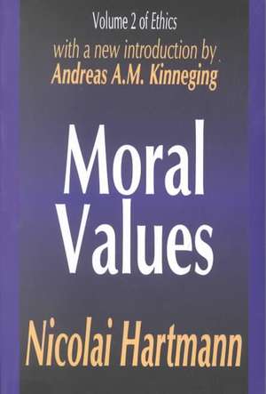 Moral Values de Nicolai Hartmann