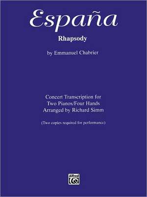 España Rhapsody de Emmanuel Chabrier