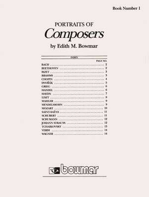 Portraits of Great Composers, Set 1: Meet the Composers de Alfred Publishing