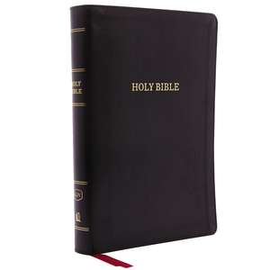 KJV Holy Bible: Giant Print with 53,000 Cross References, Deluxe Black Leathersoft, Red Letter, Comfort Print (Thumb Indexed): King James Version de Thomas Nelson