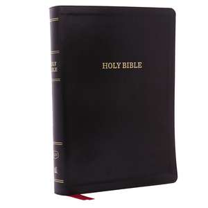 KJV Holy Bible: Super Giant Print with 43,000 Cross References, Deluxe Black Leathersoft, Red Letter, Comfort Print (Thumb Indexed): King James Version de Thomas Nelson