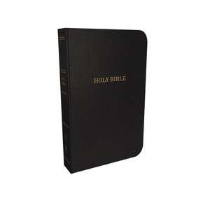 KJV, Thinline Reference Bible, Bonded Leather, Black, Thumb Indexed, Red Letter, Comfort Print: Holy Bible, King James Version de Thomas Nelson