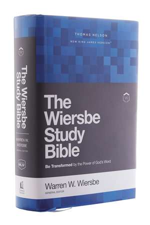 NKJV, Wiersbe Study Bible, Hardcover, Red Letter, Comfort Print: Be Transformed by the Power of God’s Word de Warren W. Wiersbe