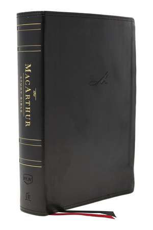 NKJV, MacArthur Study Bible, 2nd Edition, Leathersoft, Black, Thumb Indexed, Comfort Print: Unleashing God's Truth One Verse at a Time de John F. MacArthur