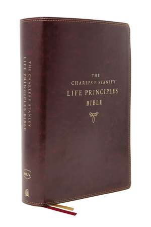 The NKJV, Charles F. Stanley Life Principles Bible, 2nd Edition, Leathersoft, Burgundy, Thumb Indexed, Comfort Print: Growing in Knowledge and Understanding of God Through His Word de Charles F. Stanley