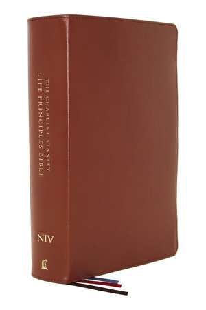 NIV, Charles F. Stanley Life Principles Bible, 2nd Edition, Genuine Leather, Brown, Thumb Indexed, Comfort Print: Growing in Knowledge and Understanding of God Through His Word de Charles F. Stanley