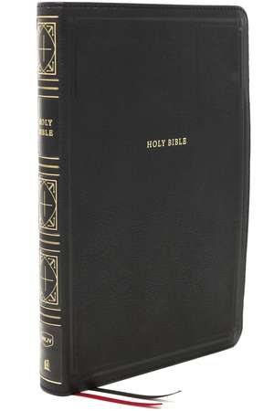 NKJV Holy Bible, Giant Print Thinline Bible, Black Leathersoft, Thumb Indexed, Red Letter, Comfort Print: New King James Version de Thomas Nelson