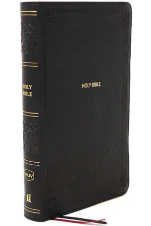 NKJV, End-of-Verse Reference Bible, Personal Size Large Print, Leathersoft, Black, Thumb Indexed, Red Letter, Comfort Print: Holy Bible, New King James Version de Thomas Nelson