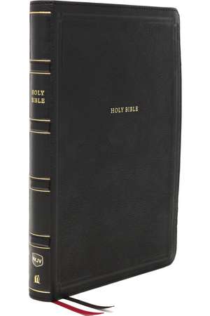 NKJV, Deluxe Thinline Reference Bible, Leathersoft, Black, Red Letter, Comfort Print: Holy Bible, New King James Version de Thomas Nelson