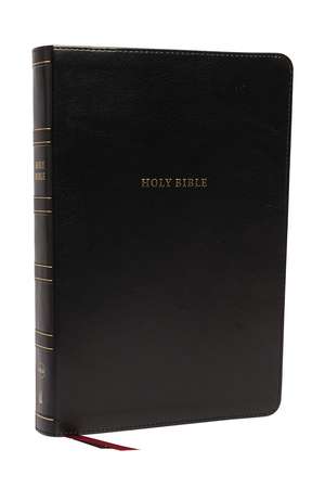 NKJV Holy Bible, Super Giant Print Reference Bible, Black Leathersoft, 43,000 Cross references, Red Letter, Comfort Print: New King James Version de Thomas Nelson