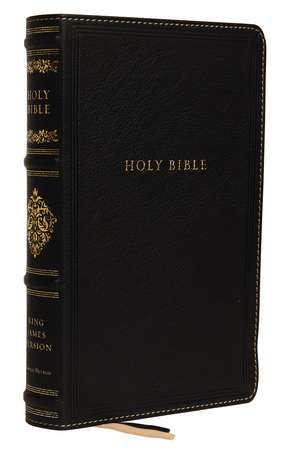 KJV, Personal Size Reference Bible, Sovereign Collection, Genuine Leather, Black, Red Letter, Comfort Print: Holy Bible, King James Version de Thomas Nelson