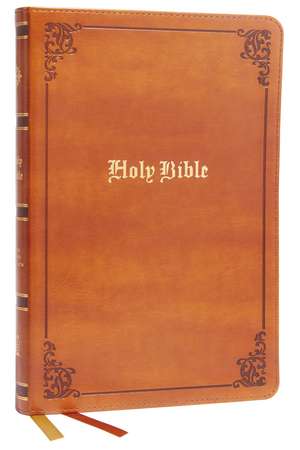 KJV Holy Bible: Large Print Thinline, Tan Leathersoft, Red Letter, Comfort Print: King James Version: Holy Bible, King James Version de Thomas Nelson