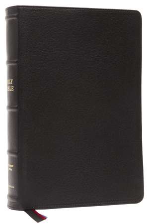 KJV, Large Print Verse-by-Verse Reference Bible, Maclaren Series, Premium Goatskin Leather, Black, Comfort Print: Holy Bible, King James Version de Thomas Nelson