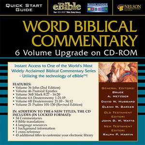 The Wbc 6-Volume Upgrade CD-ROM de Nelson Reference