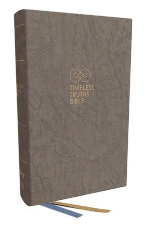 Timeless Truths Bible: One faith. Handed down. For all the saints. (NET, Gray Hardcover, Comfort Print) de Matthew Z. Capps