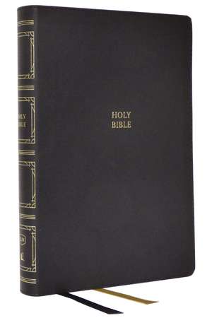 KJV, Paragraph-style Large Print Thinline Bible, Leathersoft, Black, Red Letter, Thumb Indexed, Comfort Print: Holy Bible, King James Version de Thomas Nelson