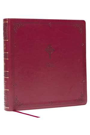 NABRE XL, Catholic Edition, Leathersoft, Burgundy, Comfort Print: Holy Bible de Catholic Bible Press