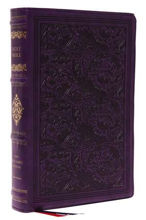 NKJV, Wide-Margin Reference Bible, Sovereign Collection, Leathersoft, Purple, Red Letter, Comfort Print: Holy Bible, New King James Version de Thomas Nelson