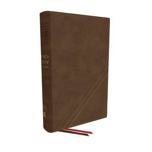 KJV, Word Study Reference Bible, Leathersoft, Brown, Red Letter, Comfort Print: 2,000 Keywords that Unlock the Meaning of the Bible de Thomas Nelson