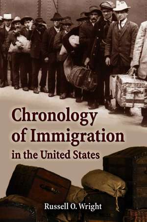 Chronology of Immigration in the United States de Russell O. Wright