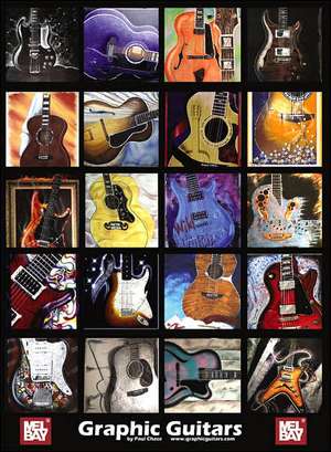 Graphic Guitars Poster de Paul Chase