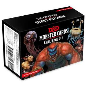 Dungeons & Dragons Spellbook Cards: Monsters 0-5 (D&d Accessories) de Various