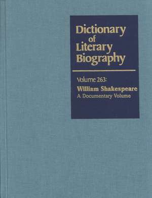 Dictionary of Literary Biography: A Documentary Volume de Gale Group