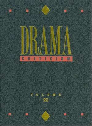 Drama Criticism de Timothy J Sisler