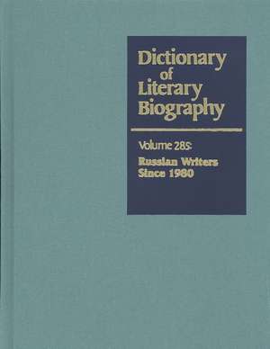 Dictionary of Literary Biography: Contemporary Russian Writers de Matthew J. Bruccoli