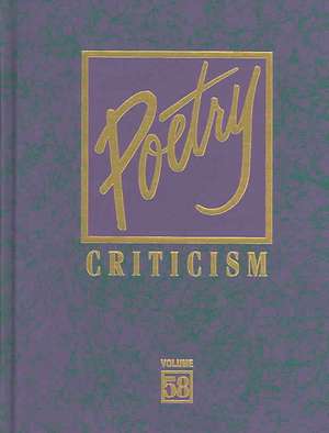 Poetry Criticism de Lawrence J. Trudeau