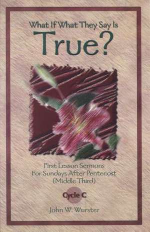 What If What They Say Is True?: First Lesson Sermons for Sundays After Pentecost (Middle Third) Cycle C de John W. Wurster