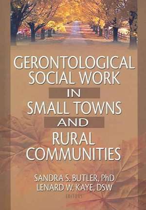 Gerontological Social Work in Small Towns and Rural Communities de Lenard W. Kaye