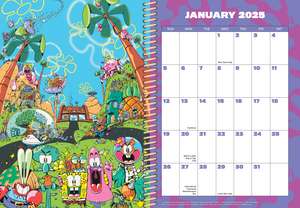 SpongeBob SquarePants 12-Month 2025 Planner Calendar de Viacom International, Inc.