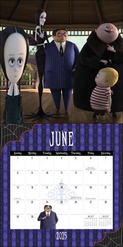 The Addams Family 2025 Wall Calendar de Metro-Goldwyn-Mayer Studios