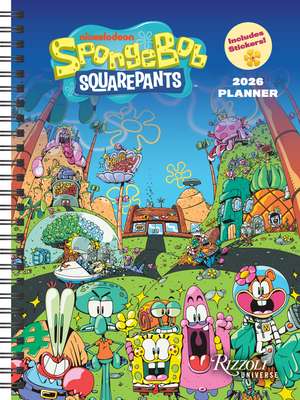 SpongeBob SquarePants 12-Month 2026 Planner Calendar (Includes Stickers) de Viacom International, Inc.