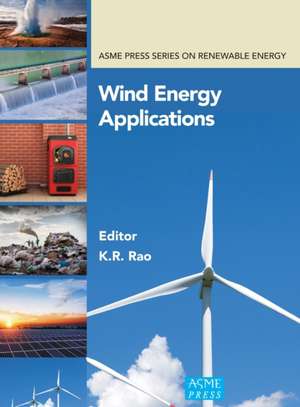 Wind Energy Applications de K. R. Rao