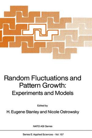 Random Fluctuations and Pattern Growth: Experiments and Models de Harry Eugene Stanley