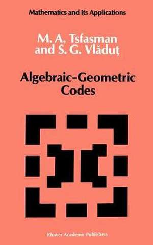 Algebraic-Geometric Codes de M. Tsfasman